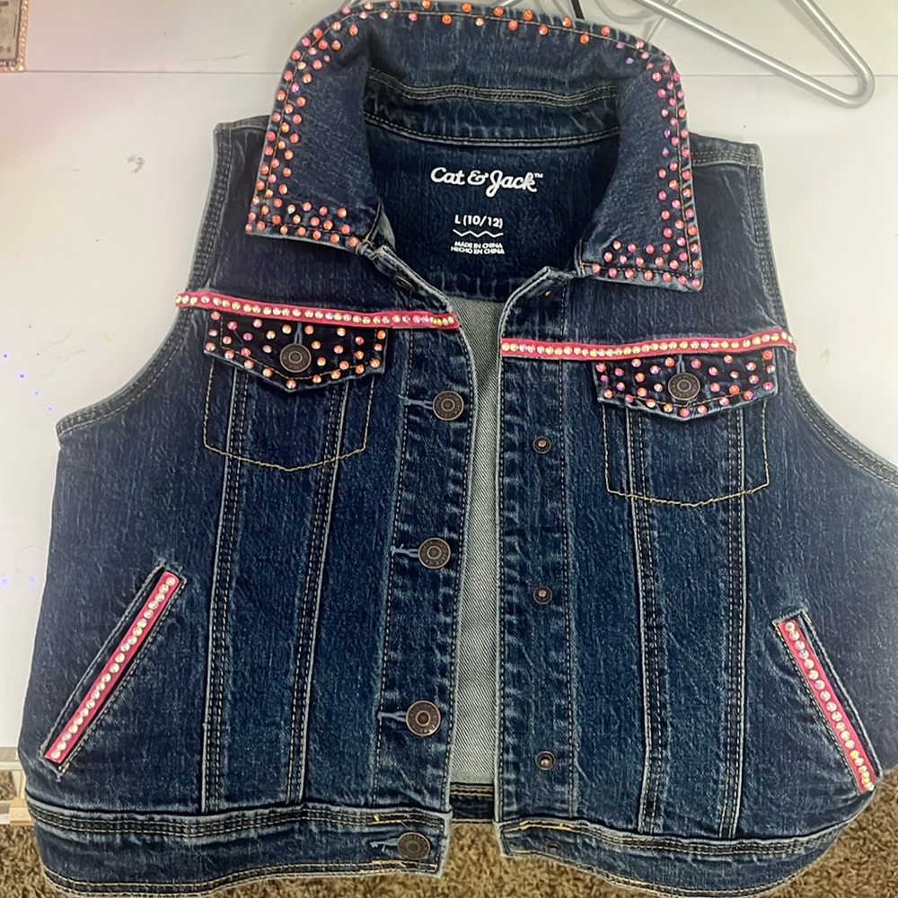 Cat & Jack rhinestone jacket Size (10/12)